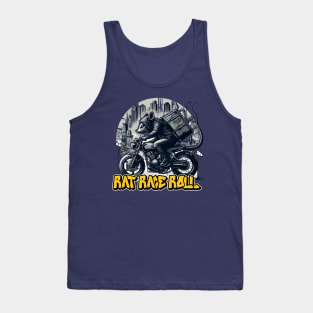 Rat Riding Motorcycle Rat Race Roll Rat Ride Motorcycle Tank Top